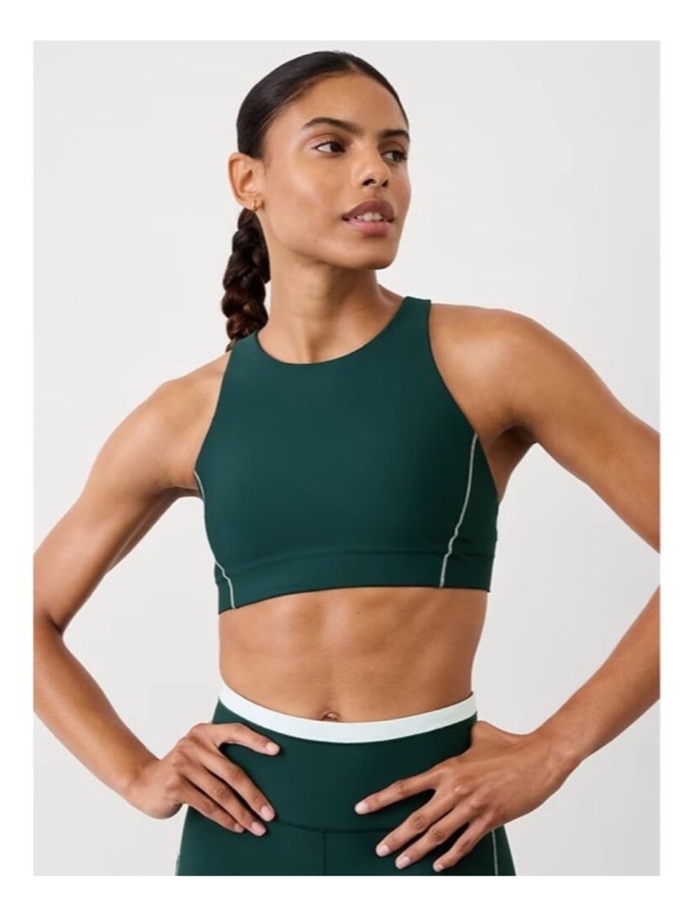 Athleta Flex Spacer Tipped Sports Bra Size Small